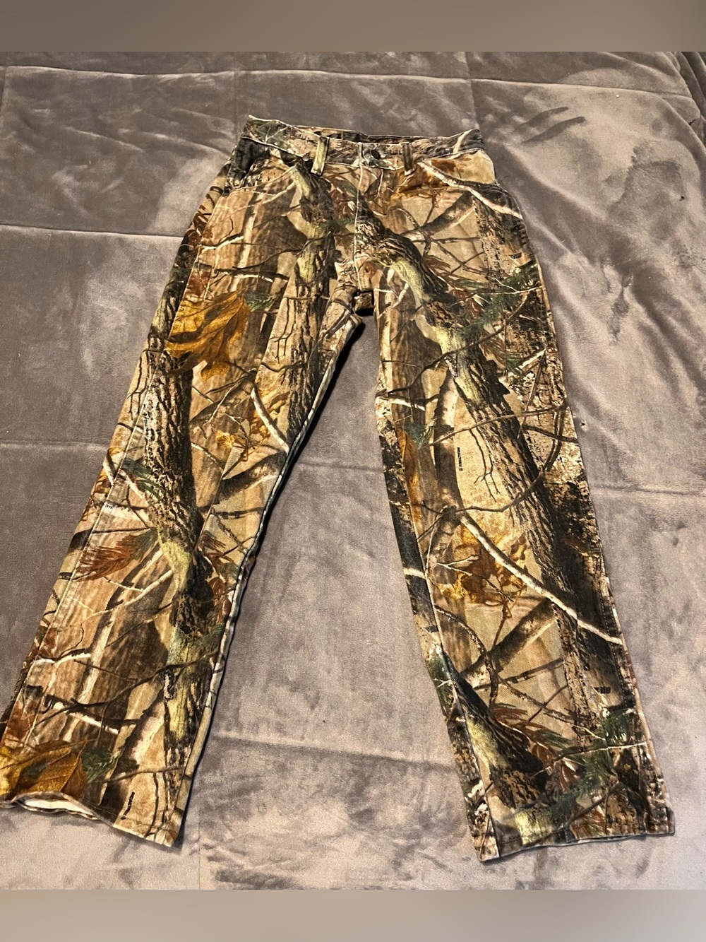 Wrangler Kids Camo Pants Brown Green Tan